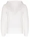 K453 - Kinder Sweater met gecontrasteerde capuchon White / Fine Grey