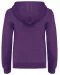 K453 - Kinder Sweater met gecontrasteerde capuchon Purple / Oxford Grey