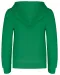 K453 - Kinder Sweater met gecontrasteerde capuchon Light Kelly Green / White