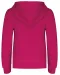 K453 - Kinder Sweater met gecontrasteerde capuchon Fuchsia / Fine Grey