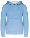 K453 - Kinder Sweater met gecontrasteerde capuchon Sky Blue / White