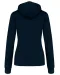 K465 - Damessweater met capuchon in contrasterende kleur Navy / Fine Grey