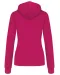 K465 - Damessweater met capuchon in contrasterende kleur Fuchsia / Fine Grey