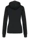 K465 - Damessweater met capuchon in contrasterende kleur Black / Yellow
