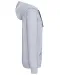 K466 - Herensweater met rits en capuchon in contrasterende kleur Oxford Grey / Navy