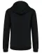K466 - Herensweater met rits en capuchon in contrasterende kleur Black / Red
