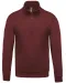 K478 - Sweater met ritskraag Wine