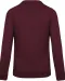K480 - Herensweater BIO ronde hals raglanmouwen Wine Heather