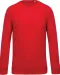 K480 - Herensweater BIO ronde hals raglanmouwen Red