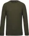 K480 - Herensweater BIO ronde hals raglanmouwen Mossy Green