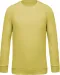 K480 - Herensweater BIO ronde hals raglanmouwen Lemon Yellow