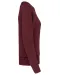 K481 - Damessweater BIO ronde hals raglanmouwen Wine Heather