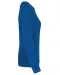 K481 - Damessweater BIO ronde hals raglanmouwen Ocean Blue Heather