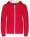 K486 - Kindersweatvest met capuchon Red / White