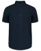 K520 - Kinder poplin overhemd korte mouwen Navy