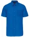 K551 - Overhemd in onderhoudsvriendelijk polykatoen-popeline korte mouwen heren Light Royal Blue