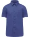 K551 - Overhemd in onderhoudsvriendelijk polykatoen-popeline korte mouwen heren Cobalt Blue