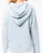 K494 - Bio lounge damessweater met capuchon Off White