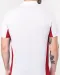 K232 - Tweekleurige piquépolo korte mouwen heren Light Grey / Red