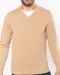 K982 - Premium pullover V-hals Mykonos Blue Heather