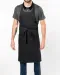 K8005 - Schort wasbaar op hoge temperatuur Black