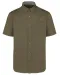 K587 - Katoenen herenoverhemd met korte mouwen "Ariana" Light khaki