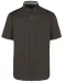 K587 - Katoenen herenoverhemd met korte mouwen "Ariana" Dark Grey