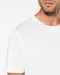 K398 - Bio T-shirt kraag met onafgewerkte rand korte mouwen White