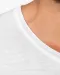 K398 - Bio T-shirt kraag met onafgewerkte rand korte mouwen White