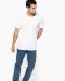 K398 - Bio T-shirt kraag met onafgewerkte rand korte mouwen White