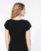 K384 - Dames-t-shirt korte mouwen met boothals Black