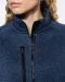 K9107 - Heather damesvest met rits Dark Grey Melange