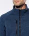 K9106 - Heather herenvest met rits Dark Grey Melange