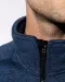 K9106 - Heather herenvest met rits Dark Grey Melange