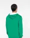 K466 - Herensweater met rits en capuchon in contrasterende kleur Black / Fine Grey