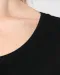 K384 - Dames-t-shirt korte mouwen met boothals Black