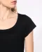 K384 - Dames-t-shirt korte mouwen met boothals Black