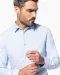 K595 - Heren overhemd Oxford lange mouwen Oxford Blue