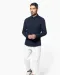 K508 - Piqué overhemd lange mouwen Navy
