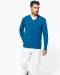 K982 - Premium pullover V-hals Light grey heather