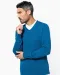K982 - Premium pullover V-hals Light grey heather