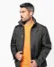 K639 - Herenjack met afneembare mouwen Black / Orange