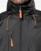 K639 - Herenjack met afneembare mouwen Black / Orange