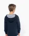 K4014 - Unisex kindersweater met contrasterende capuchon met motief Black / Skate Graffiti