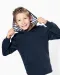 K4014 - Unisex kindersweater met contrasterende capuchon met motief Black / Skate Graffiti