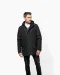 K656 - Parka met afneembare capuchon Black