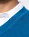 K982 - Premium pullover V-hals Mykonos Blue Heather
