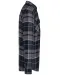 K579 - Geruit overshirt met sherpavoering Storm Grey / Navy checked