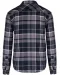 K579 - Geruit overshirt met sherpavoering Storm Grey / Navy checked