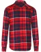K579 - Geruit overshirt met sherpavoering Red / Navy checked